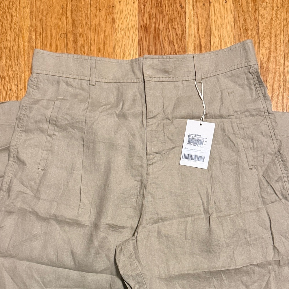 Everlane Light Tan Linen Trousers